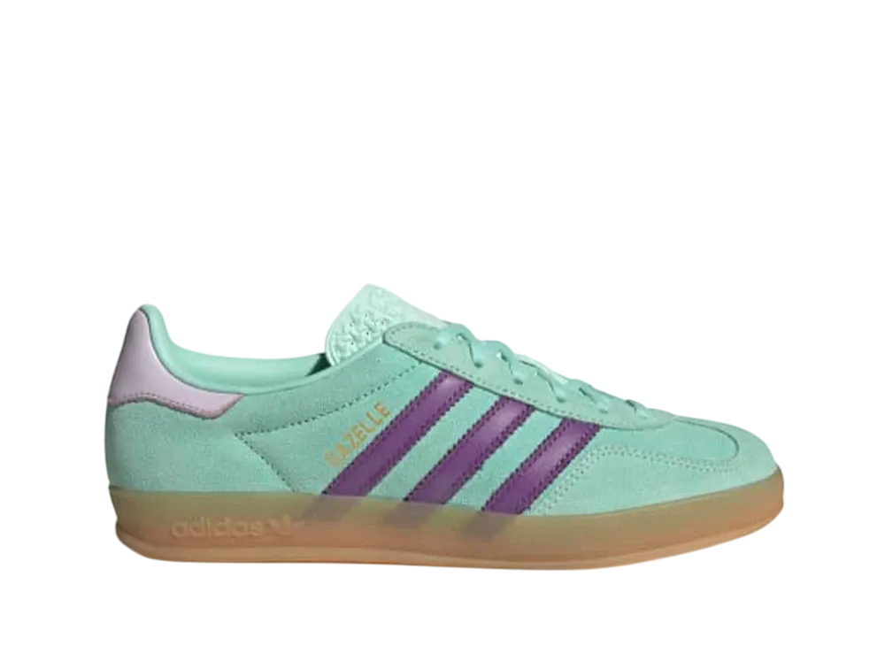 アディダスオリジナルス ガゼル インドア "クリアミント/アクティブパープル/アイスラベンダー"