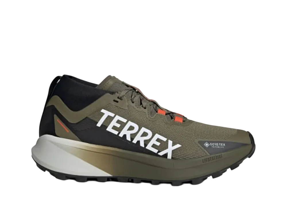 adidas Terrex Agravic GORE-TEX "Olive Strata/Cloud White/Semi Impact Orange"