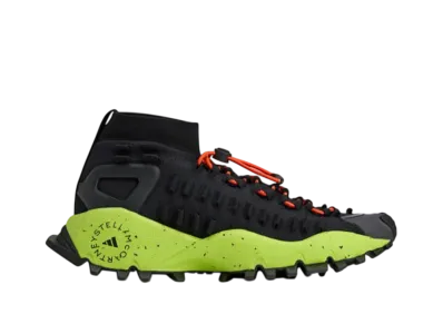 Stella McCartney × adidas Seeulater 2 "Core Black/Solar Green/Active Orange"