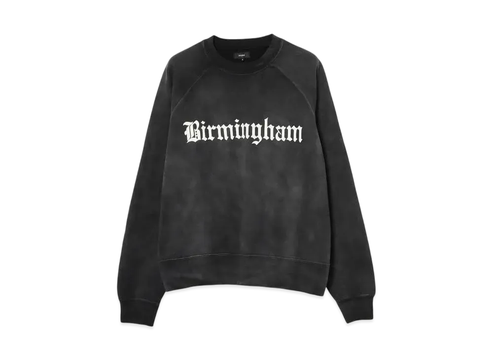 BEAMS Fade Print Crewneck Sweatshirts "Black"