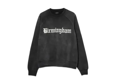 BEAMS Fade Print Crewneck Sweatshirts "Black"