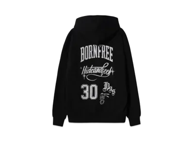 Hide and Seek Team Hooded Sweat Shirt (Big Silhouette) "BLACK"