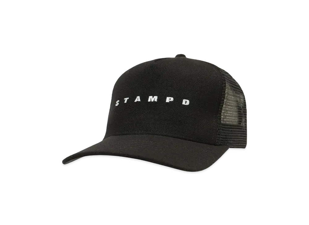 STAMPD Strike Logo Trucker Hat "BLACK"