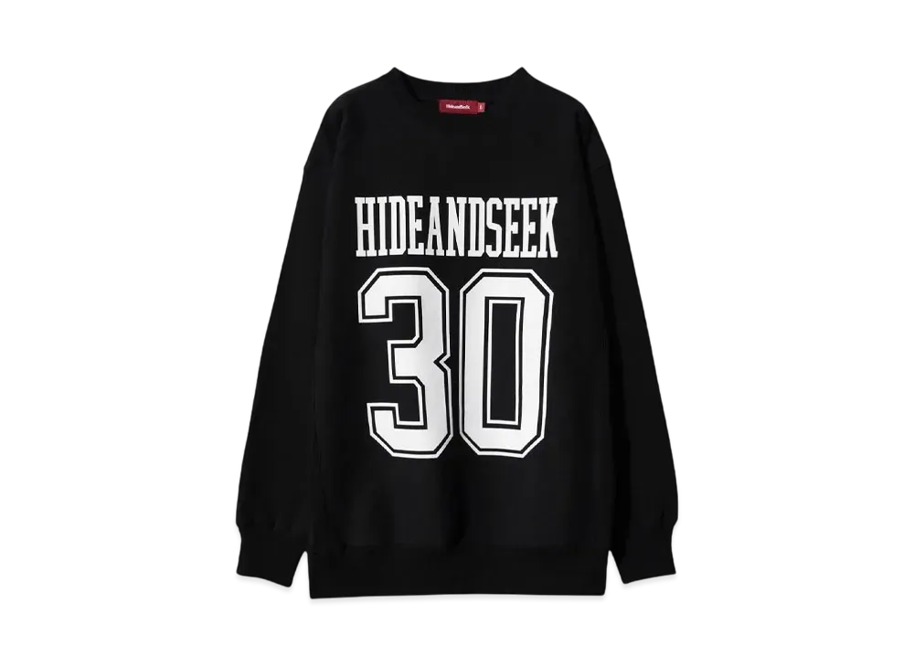 Hide and Seek No 30 Sweat Shirt "BLACK/WHITE"