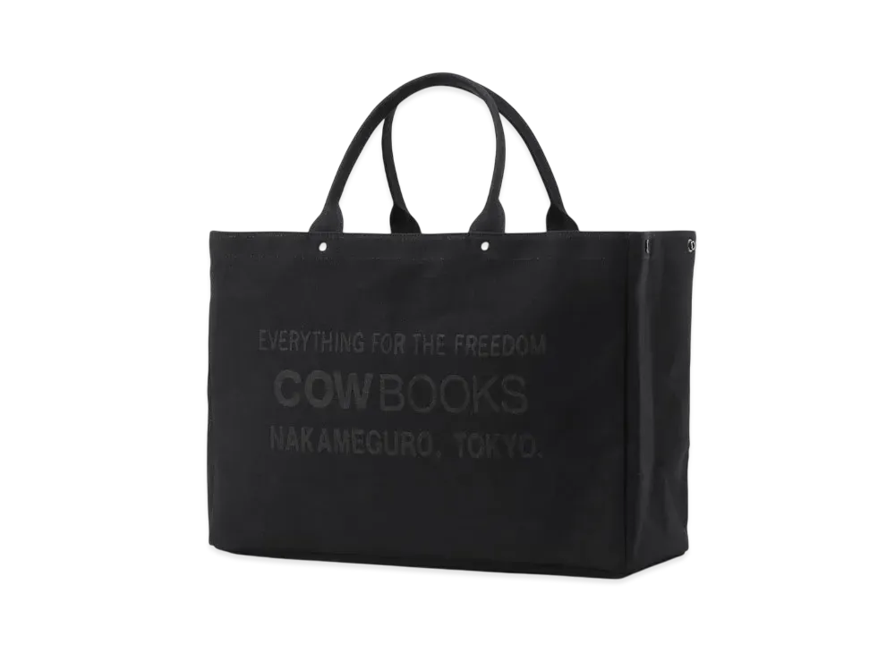 WILDSIDE Yohji Yamamoto x COW BOOKS Container Tote Medium "Black"