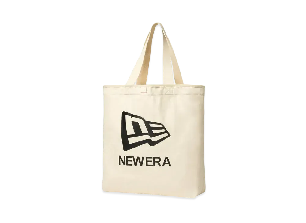 NEW ERA Light Tote Bag 14L Flag Logo "Ivory"