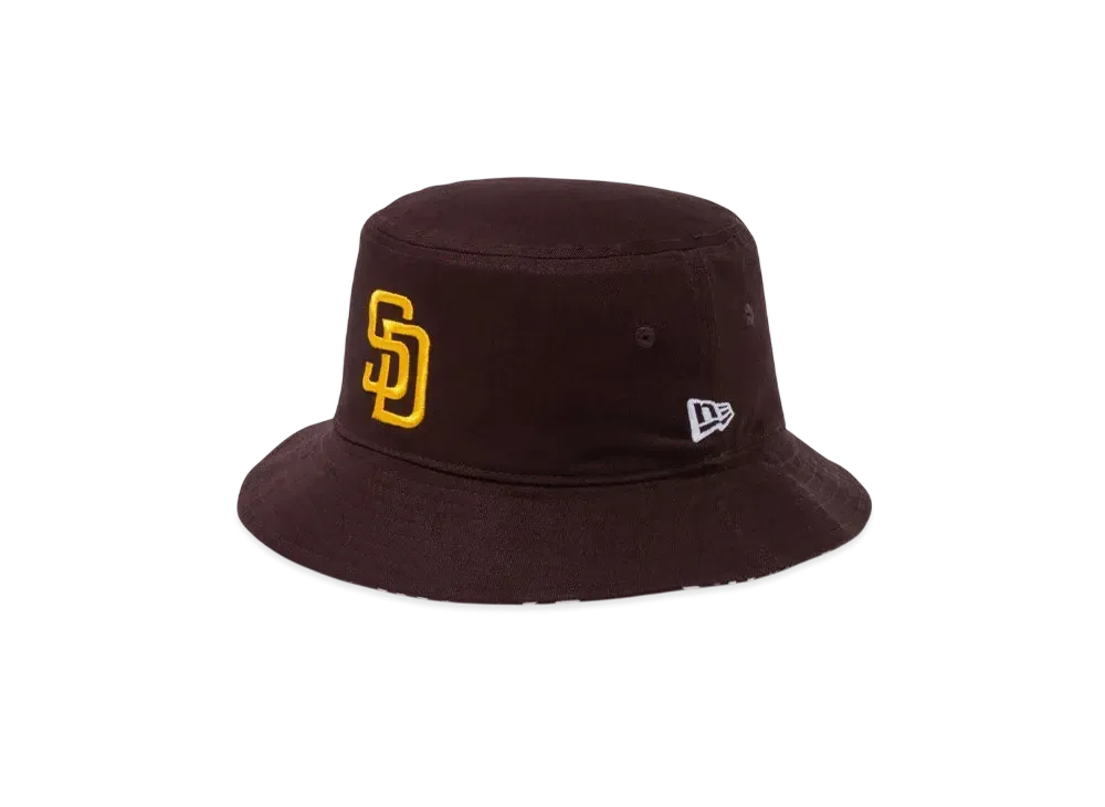 NEW ERA Bucket 01 MLB Reversible Hat San Diego Padres "Burntwood"