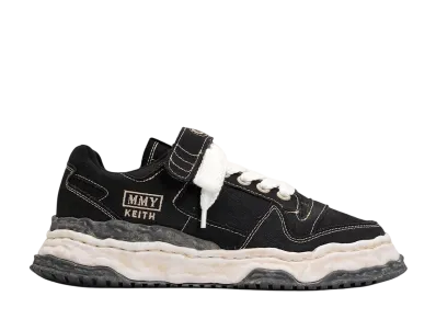 Maison MIHARA YASUHIRO KEITH OG Sole Garment Dyed Canvas Low-top Sneaker "Black"