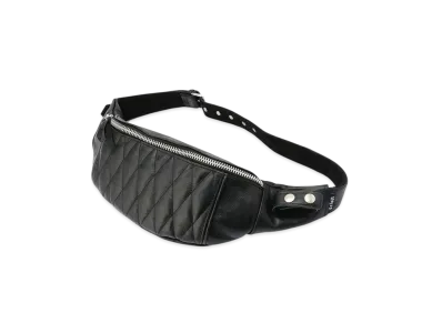 Schott Quilting Body Bag "Black/Silver"
