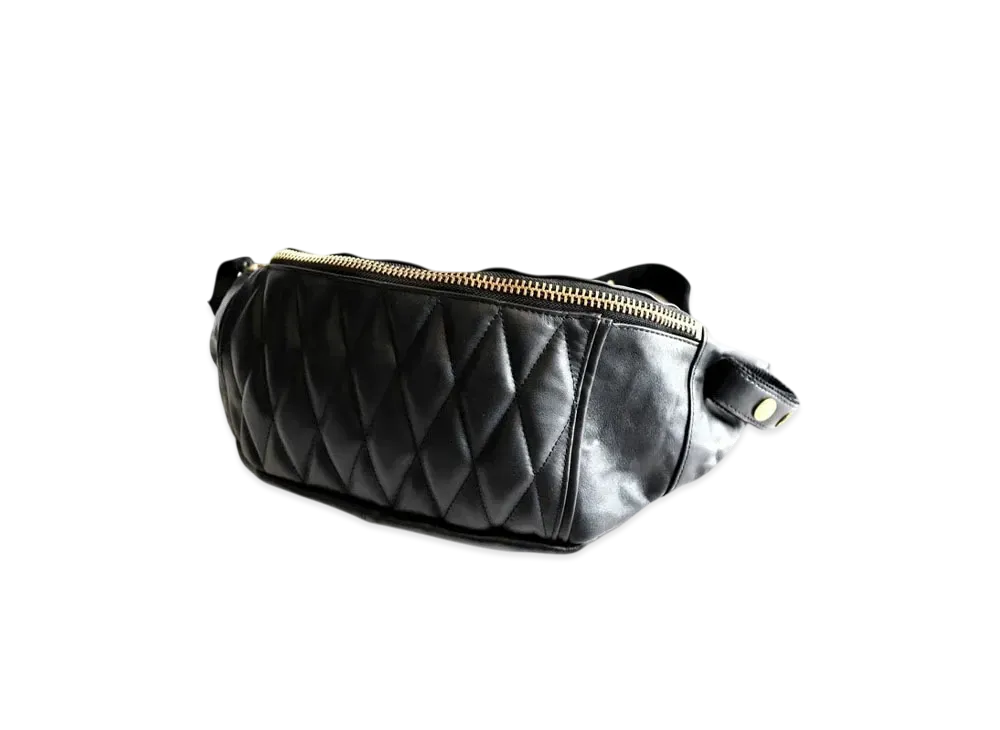 Schott Quilting Body Bag "Black/Gold"