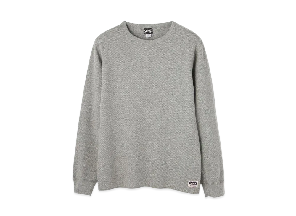 Schott Honeycomb Crewneck T-shirt "Gray"