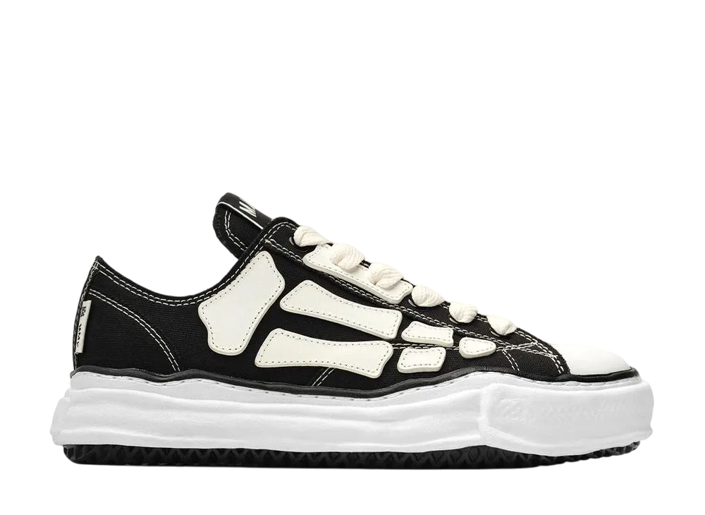 AMIRI × Maison MIHARA YASUHIRO PETERSON OG Sole Canvas Low-top Sneaker "Bones/Black"