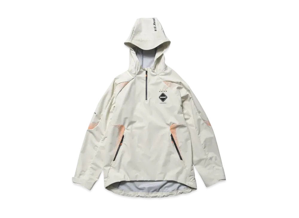 F.C.Real Bristol Authentic Utility Team Half-Zip Jacket "Off White"