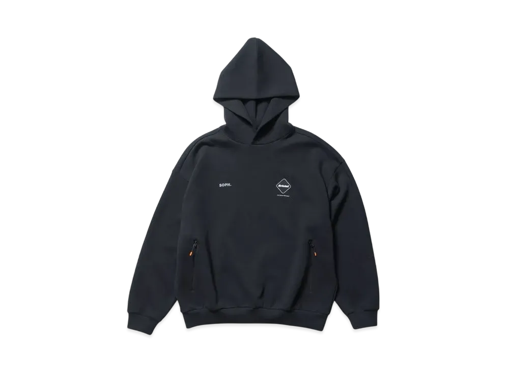F.C.Real Bristol Tech Sweat Team Baggy Hoodie "Black"