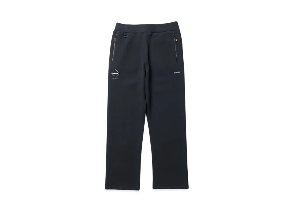 F.C.Real Bristol Tech Sweat Team Flat Hem Baggy Pants "Black"