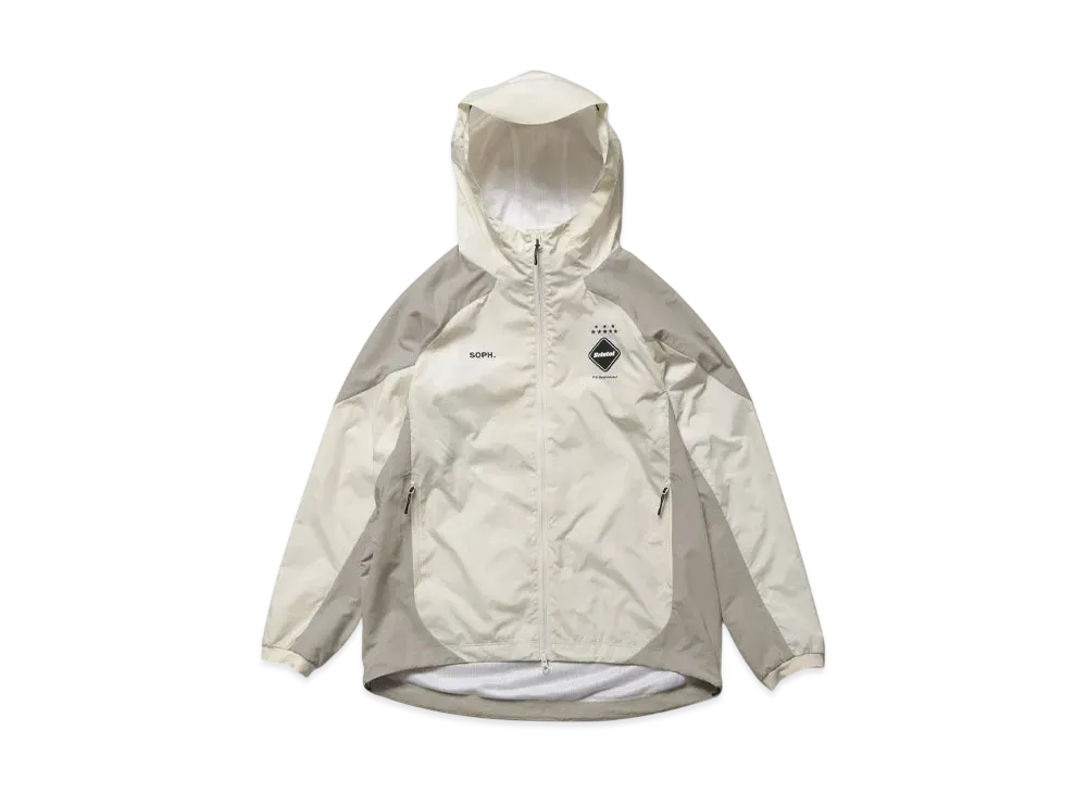 F.C.Real Bristol Stream Line Hybrid Hoodie Jacket "Off White"