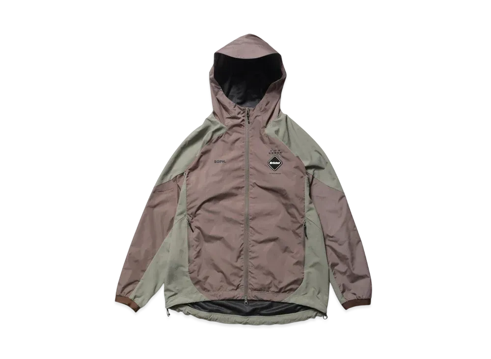 F.C.Real Bristol Stream Line Hybrid Hoodie Jacket "Light Brown"
