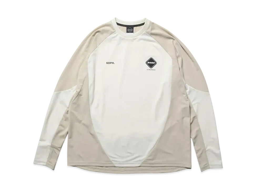 F.C.Real Bristol Stream Line L/S Top "Off White"