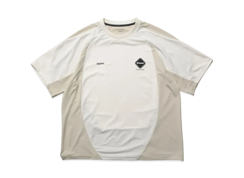 F.C.Real Bristol Stream Line S/S Top "Off White"