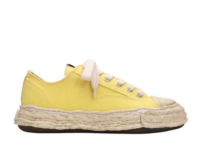 Maison MIHARA YASUHIRO PETERSON23 OG Sole Garment Dyed Canvas Low-top Sneaker "Yellow"
