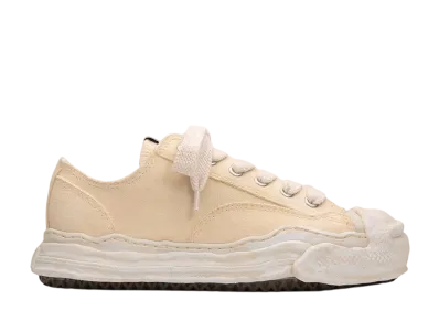 Maison MIHARA YASUHIRO HANK OG Sole Garment Dyed Canvas Low-top Sneaker "Beige"
