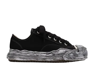 Maison MIHARA YASUHIRO HANK OG Sole Garment Dyed Canvas Low-top Sneaker "Black"