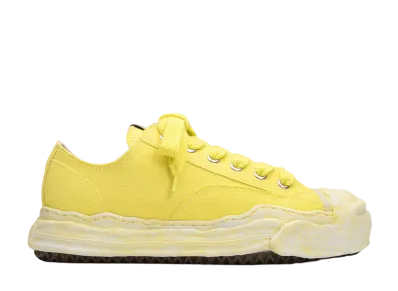 Maison MIHARA YASUHIRO HANK OG Sole Garment Dyed Canvas Low-top Sneaker "Yellow"