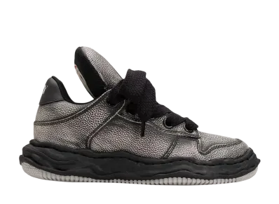 Maison MIHARA YASUHIRO WAYNE PUFFER OG Sole Brushed Shrink Leather Low-top Sneaker "Black/Black"