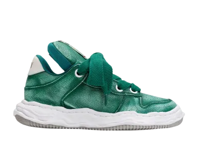 Maison MIHARA YASUHIRO WAYNE PUFFER OG Sole Brushed Shrink Leather Low-top Sneaker "Green"