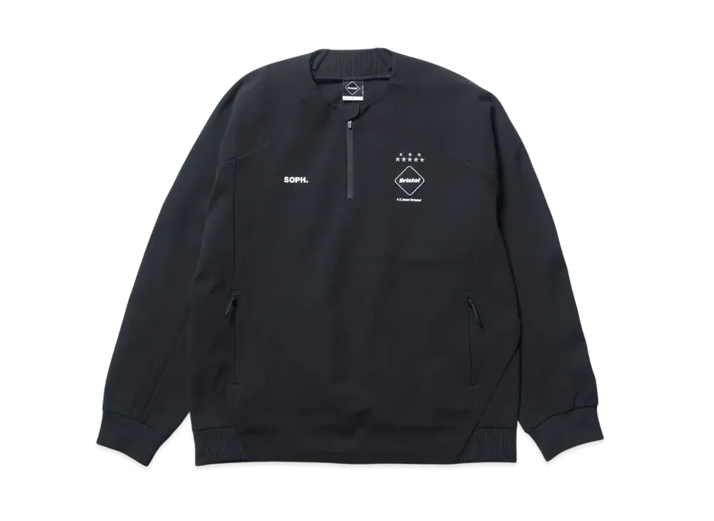 エフシーレアルブリストル PDK ハーフジップトップ "ブラック"