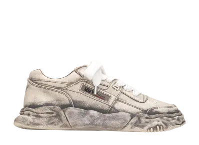 Maison MIHARA YASUHIRO PARKER OG Sole Faded Effect Leather Low-top Sneaker "Gray"