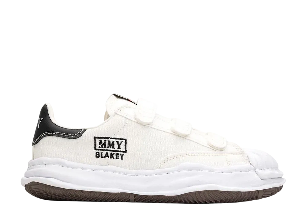 メゾンミハラヤスヒロ ブレイキー OG ソール キャンバス ロートップ ベルクロ スニーカー "ホワイト" (A14FW741)