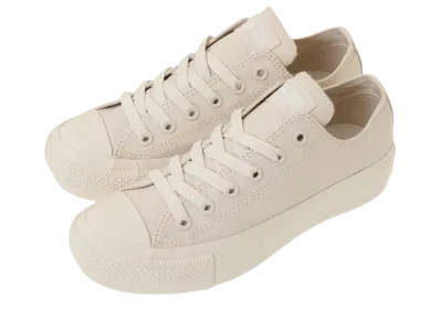 earth music&ecology × Converse Women's All Star PLTS OX "Light Beige"