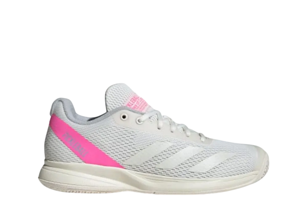 アディダス ウィメンズ ピックルボール "コアホワイト/シルバーメタリック/ルシッドピンク"