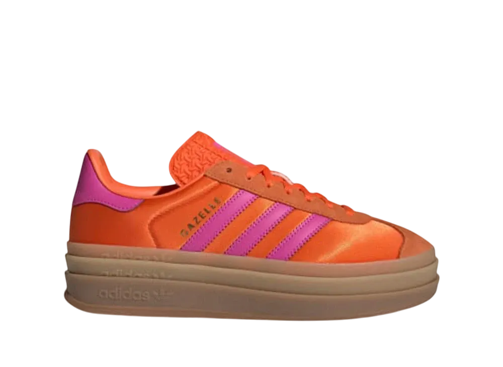 アディダスオリジナルス ウィメンズ ガゼル ボールド "オレンジ/セミルシッドフューシャ"