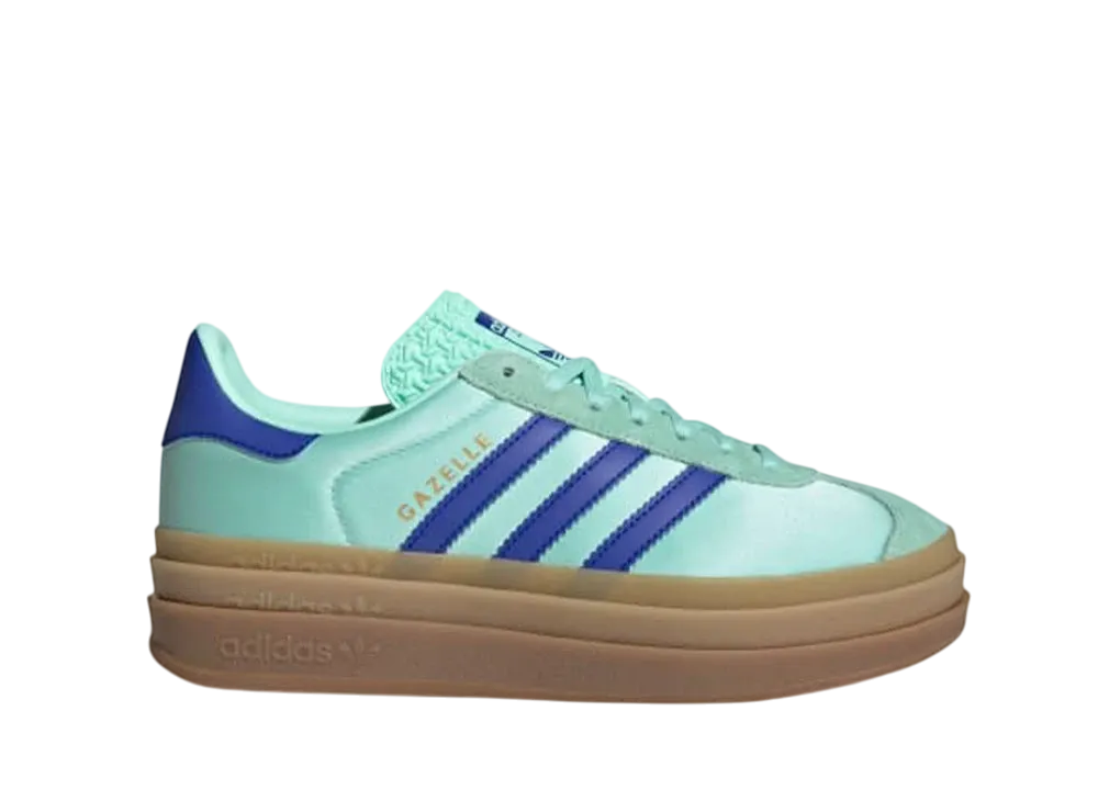 アディダスオリジナルス ウィメンズ ガゼル ボールド "クリアミント/ルシッドブルー/ゴールドメタリック"