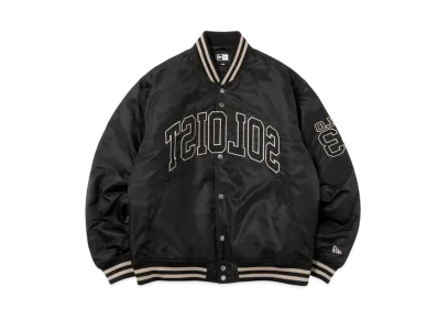 NEW ERA x TAKAHIROMIYASHITATheSoloist. SS25 Nylon Varsity Jacket "Black"