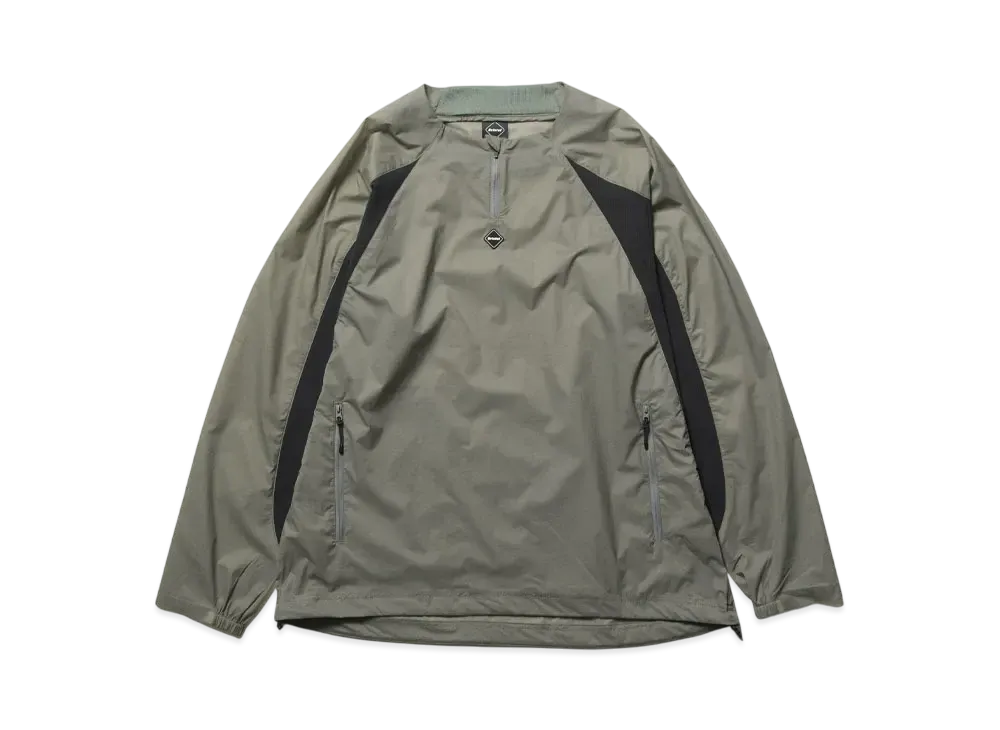 F.C.Real Bristol Ultra Light Weight Half Zip Piste "Khaki"