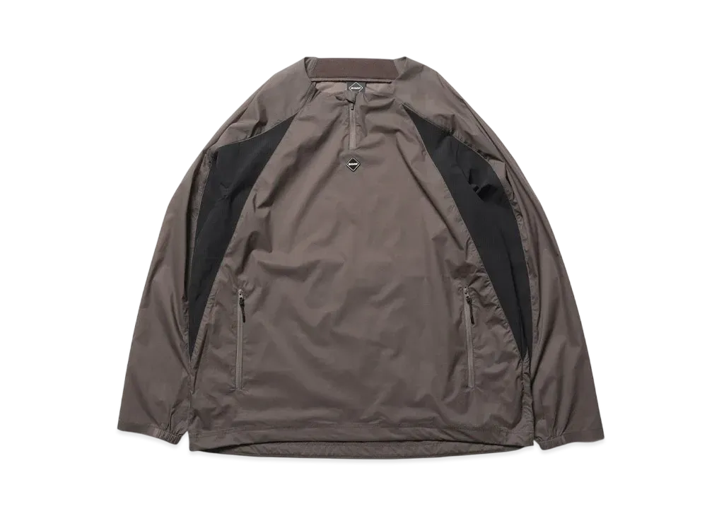 F.C.Real Bristol Ultra Light Weight Half Zip Piste "Light Brown"