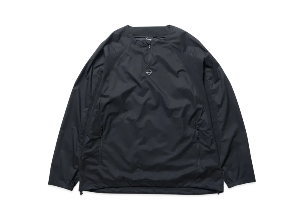 F.C.Real Bristol Ultra Light Weight Half Zip Piste "Black"