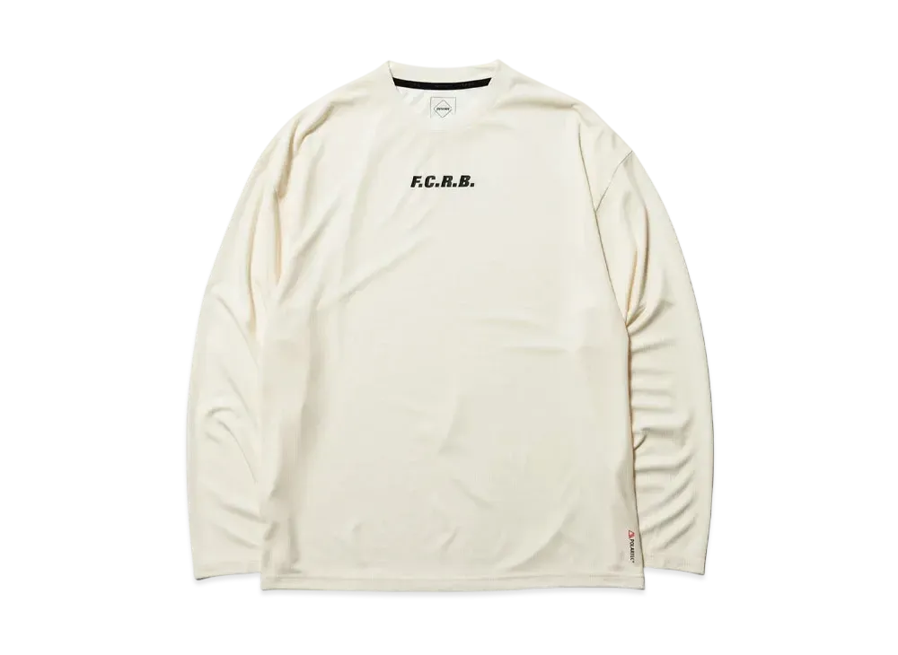 F.C.Real Bristol Polartec Power Dry L/S Training Top "Off White"