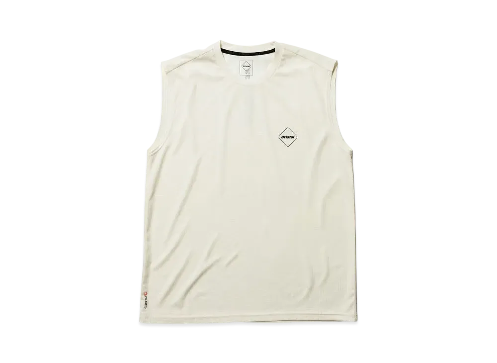 F.C.Real Bristol Polartec Power Dry N/S Training Top "Off White"