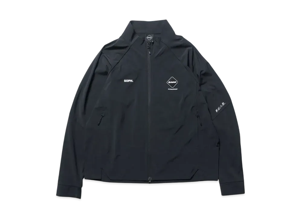 F.C.Real Bristol Cordura Stretch Team Track Jacket "Black"