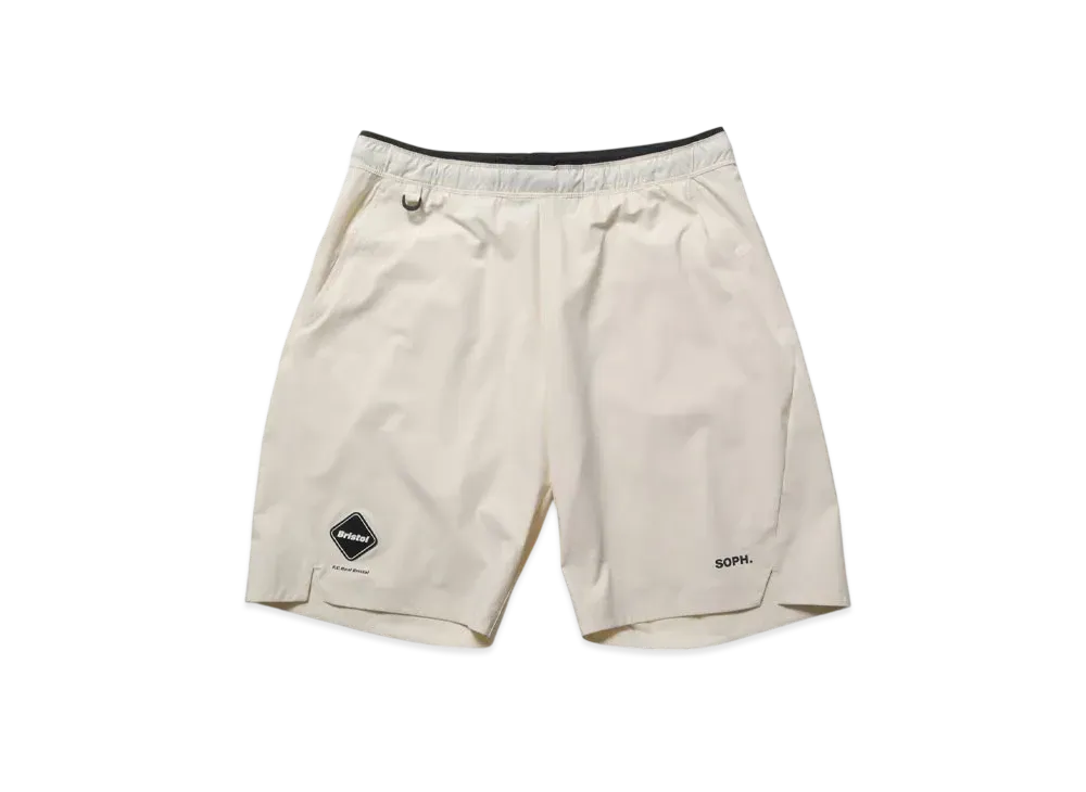 F.C.Real Bristol Cordura Stretch Team Track Shorts "Off White"
