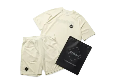 F.C.Real Bristol Polartec Power Dry Training Top & Shorts "Off White"