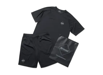 F.C.Real Bristol Polartec Power Dry Training Top & Shorts "Black"