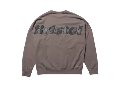 F.C.Real Bristol Big Logo Crewneck Baggy Sweat "Light Brown"