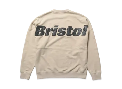 F.C.Real Bristol Big Logo Crewneck Baggy Sweat "Beige"