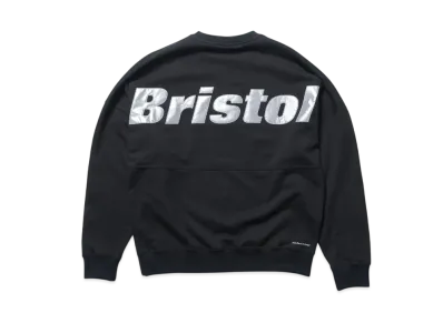 F.C.Real Bristol Big Logo Crewneck Baggy Sweat "Black"