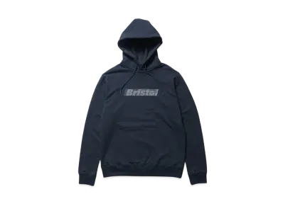 F.C.Real Bristol Effect Line Logo Team Sweat Hoodie "Navy"